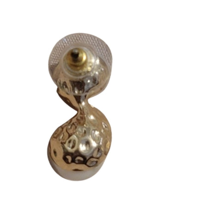 Faux Pearl and Gold Tone Earrings costume party festival